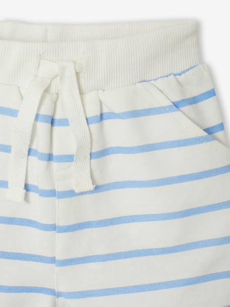 Baby t-shirt and short set striped blue - vertbaudet enfant 