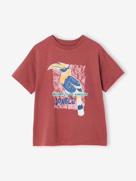 Short-Sleeved T-Shirt for Boys terracotta - vertbaudet enfant 