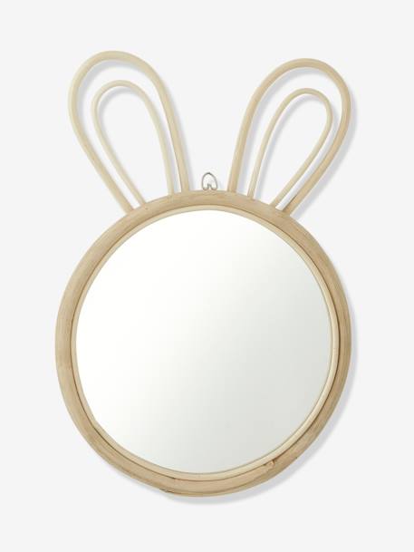 Rattan Mirror, Rabbit Light Wood - vertbaudet enfant 