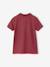 Short Sleeve Polo Shirt, Embroidery on the Chest, for Boys blue+BLUE MEDIUM SOLID WITH DESIGN+Green+pale yellow+terracotta+WHITE LIGHT SOLID WITH DESIGN - vertbaudet enfant 