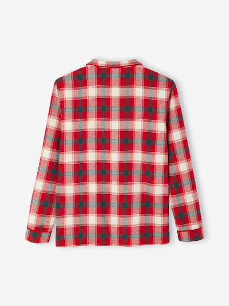 Men's Christmas capsule flannel pyjamas chequered red - vertbaudet enfant 