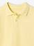Short Sleeve Polo Shirt, Embroidery on the Chest, for Boys blue+BLUE MEDIUM SOLID WITH DESIGN+Green+pale yellow+terracotta+WHITE LIGHT SOLID WITH DESIGN - vertbaudet enfant 