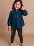 Smock-Style Denim Blouse for Girls, Family Capsule Collection double stone - vertbaudet enfant 
