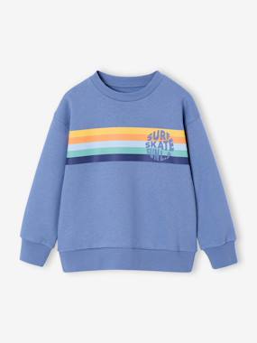 Boys-Cardigans, Jumpers & Sweatshirts-Sweatshirts & Hoodies-Graphic round neck sweatshirt for boys 