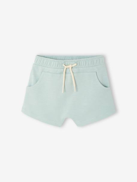 Bermuda Shorts in Fleece for Baby Boys caramel+Dark Blue+grey blue - vertbaudet enfant 