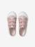Girls' synthetic trainers with touch 'n' close fastening printed pink+sage green - vertbaudet enfant 
