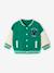College-Style Jacket in Fleece for Babies green - vertbaudet enfant 