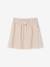 Jupe tournante imprimée fille beige+blanc imprimé+bleu chambray+rose pâle - vertbaudet enfant 