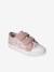 Girls' synthetic trainers with touch 'n' close fastening printed pink+sage green - vertbaudet enfant 