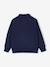 Zipped sweatshirt for boys with a trucker neck navy blue+red - vertbaudet enfant 