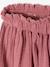 Jupe fille en gaze de coton beige+bleu grisé+rose+vert sauge+vieux rose+violet - vertbaudet enfant 
