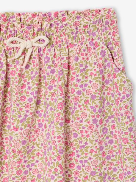 Printed Skirt for Girls beige+chambray blue+pale pink+printed white - vertbaudet enfant 