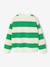 Striped boy's sweatshirt with placed motif pistachio+striped yellow - vertbaudet enfant 