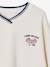 Boy's V-neck sweatshirt ecru - vertbaudet enfant 