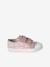 Girls' synthetic trainers with touch 'n' close fastening printed pink+sage green - vertbaudet enfant 