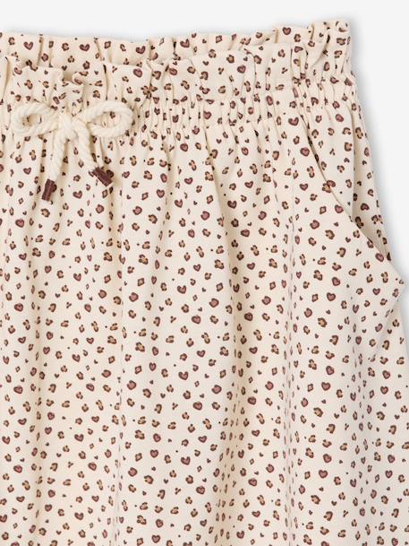 Printed Skirt for Girls beige+chambray blue+pale pink+printed white - vertbaudet enfant 