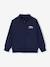 Zipped sweatshirt for boys with a trucker neck navy blue+red - vertbaudet enfant 