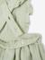Dungaree Dress in Cotton Gauze, for Babies aqua green+Pink - vertbaudet enfant 