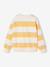 Striped boy's sweatshirt with placed motif pistachio+striped yellow - vertbaudet enfant 