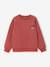 Sweat col rond garçon manches lo bois de rose+jaune pastel - vertbaudet enfant 