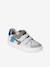 Trainers with Leather Hook-&-Loop Straps for Children ecru+set white - vertbaudet enfant 