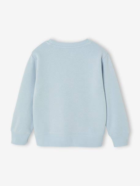 Fancy Sweatshirt for Boys green+marl white+ochre+pale blue - vertbaudet enfant 