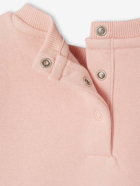 Sweat-shirt bébé fille message imprimé rose poudré+vanille - vertbaudet enfant 