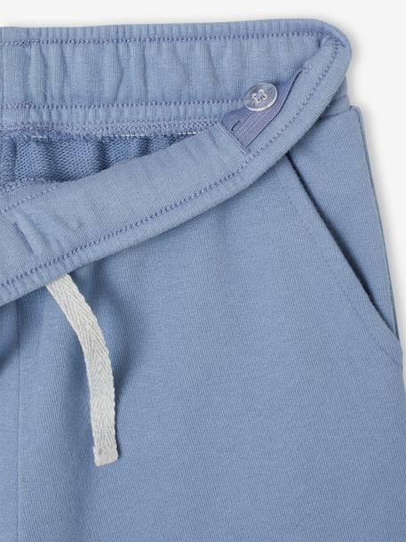 Bermuda garçon en molleton bleu chambray+kaki+marine grisé+noix de pécan - vertbaudet enfant 