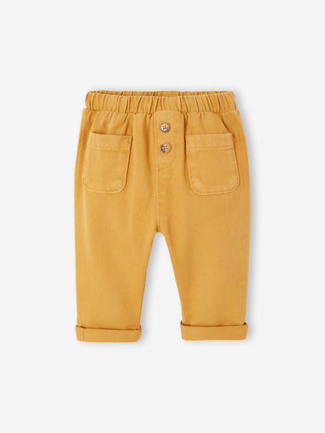 Trousers with Elasticated Waistband for Babies caramel+vanilla - vertbaudet enfant 