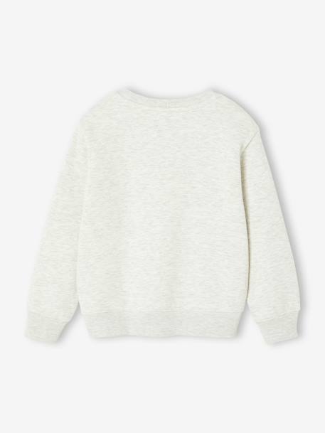 Fancy Sweatshirt for Boys green+marl white+ochre+pale blue - vertbaudet enfant 