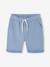Bermuda garçon en molleton bleu chambray+kaki+marine grisé+noix de pécan - vertbaudet enfant 