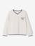 Boy's V-neck sweatshirt ecru - vertbaudet enfant 