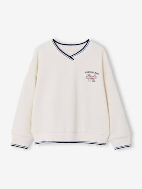 Sweat garçon col V - vertbaudet enfant