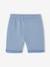 Bermuda garçon en molleton bleu chambray+kaki+marine grisé+noix de pécan - vertbaudet enfant 