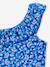 Maillot de bain fille à fleurs 1 pièce bleu - vertbaudet enfant 