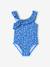 1-Piece Floral Swimsuit for Girls blue - vertbaudet enfant 