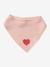 Lot 3 bavoirs bandanas en gaze de coton beige imprimé+BLANC+bleu grisé+cappuccino+écru+lot renard+lot vert panda+rose pâle+vert sauge - vertbaudet enfant 