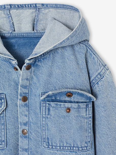 Chemise garçon en denim double stone - vertbaudet enfant 