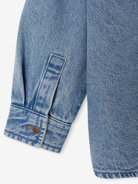 Chemise garçon en denim double stone - vertbaudet enfant 