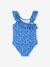 1-Piece Floral Swimsuit for Girls blue - vertbaudet enfant 