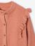Fancy Ruffled Cardigan for Girls bronze+rosy - vertbaudet enfant 