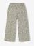 Wide-Leg Leggings with Honeycomb Effect for Girls coral+mauve+navy blue+printed white+sage green - vertbaudet enfant 