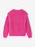 Jumper with Frill Detail On the Shoulders, for Girls peony pink - vertbaudet enfant 