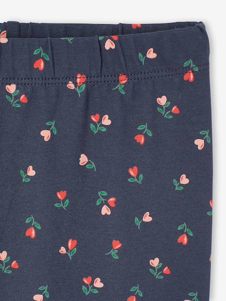 Printed Leggings for Girls almond green+aqua green+ink blue+printed green - vertbaudet enfant 