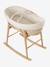 Carrycot Liner in Cotton Gauze grey blue+printed beige+white - vertbaudet enfant 