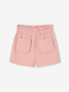 Girls-Girl's paperbag shorts in twill
