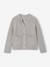 Girl's fine knit fluffy cardigan coral+marl grey+peony pink - vertbaudet enfant 