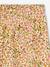 Girls' ribbed knit leggings beige+ecru+printed white - vertbaudet enfant 