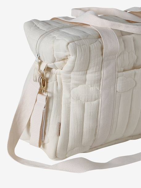 24-hour bag MAMA TEDDY ecru+white - vertbaudet enfant 