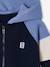Zipped hooded sweatshirt for boys with colour block design green+medium blue+ochre - vertbaudet enfant 